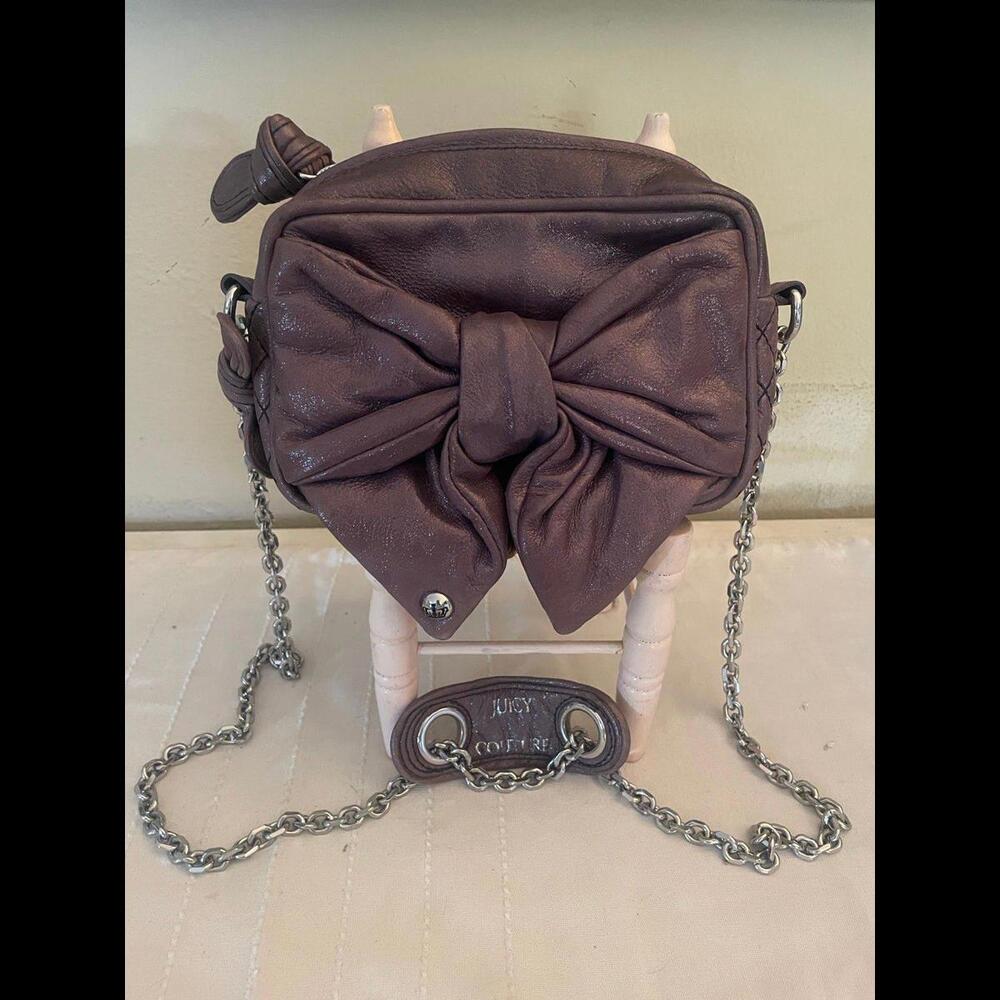 Juicy Couture Shimmer Bow Crossbody